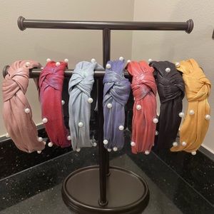 Headbands w/faux Pearls, Various Colors Shown. $7 each
